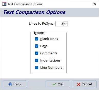 Options for Comparing Microsoft Access Module Text Options for Comparing Microsoft Access Module Text